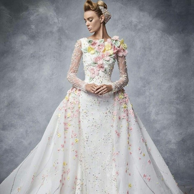 floral wedding dresses