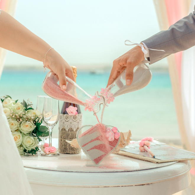 wedding sand ceremony