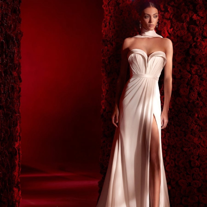 slit wedding gowns