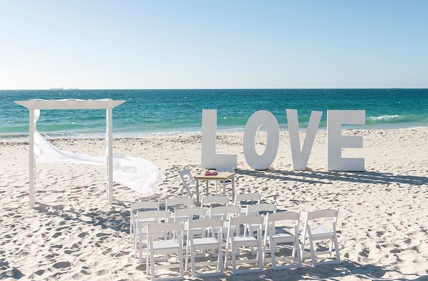 coast port beach wedding