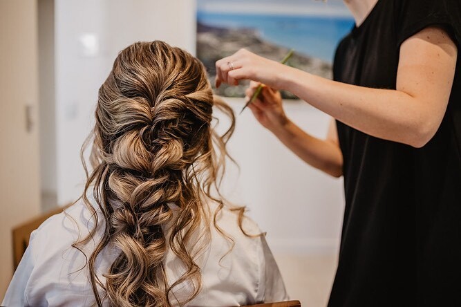 Pinned. Hair by Keely