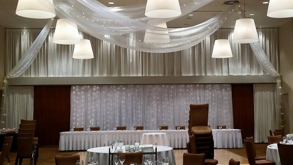 Fairylight Curtains and Ceiling Drapery