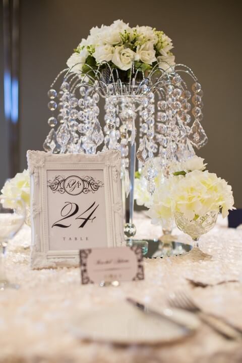 Hanging Crystal Centerpieces