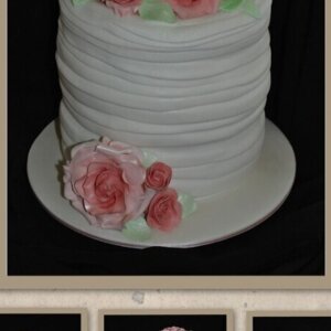 Butterflies and Roses Cakes by Peta